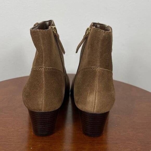 New Villa Rouge Willie Ankle Booties in Russet Suede Women's Size 5.5 - Picture 6 of 10